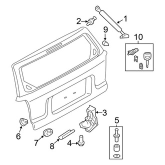 Ford OE - Lift Gate - Lock & Hardware (Limited / XLS / XLT)
