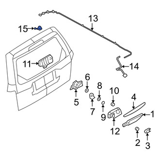 Ford OE - Rear Back Glass Washer Nozzle