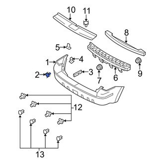 Ford OE - Bumper Step Pad Screw