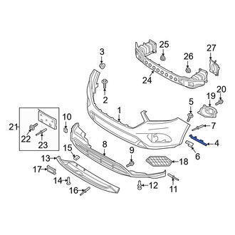 Ford OE - Front Left Bumper Cover Bracket