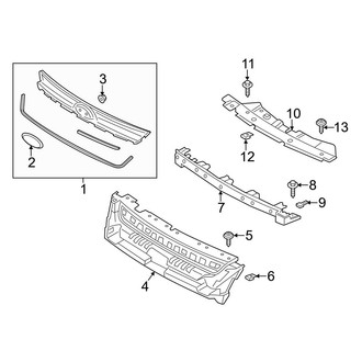Ford OE - Front Bumper & Grille - Grille