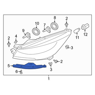 Ford OE - Left Headlight Bracket