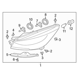 Ford OE - Front Lamps - Headlamp Components (Halogen)