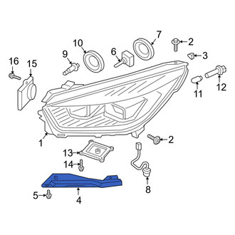 Ford OE - Left Headlight Bracket