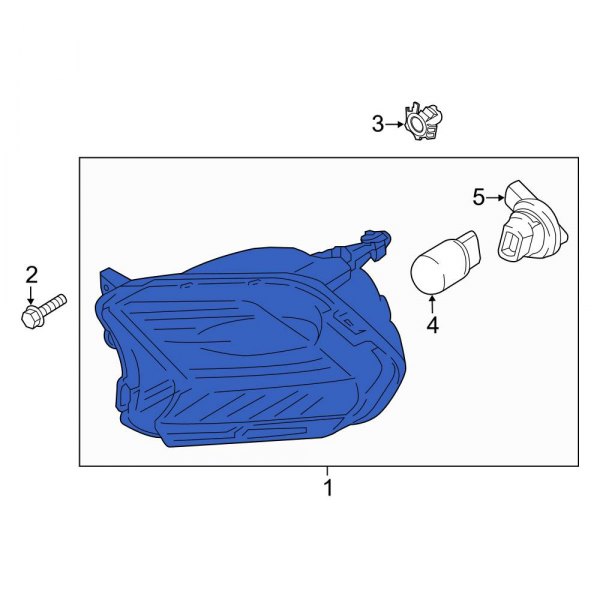 Ford OE GJ5Z13200A Front Right Parking Light Assembly