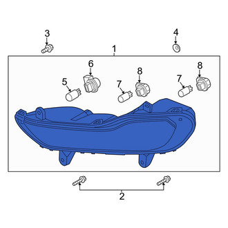 Ford OE - Front Left Parking Light Assembly