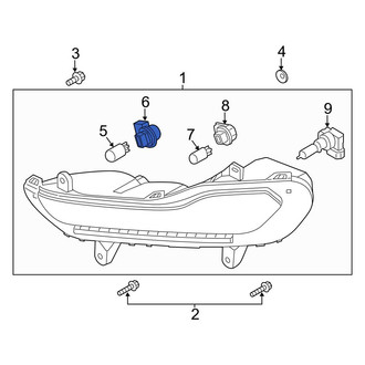 Ford OE - Front Parking Light Bulb Socket