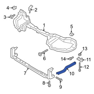 Ford OE - Left Radiator Support Panel Reinforcement