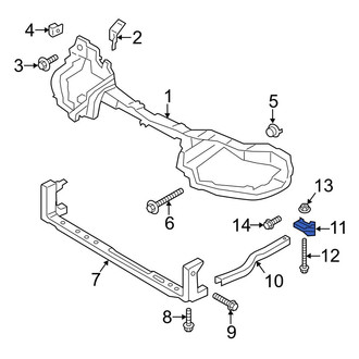 Ford OE - Left Radiator Support Bracket