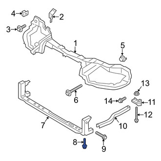 Ford OE - Lower Radiator Support Tie Bar Screw
