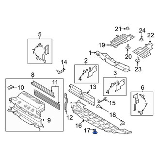 Ford OE - Bumper Cover Screw