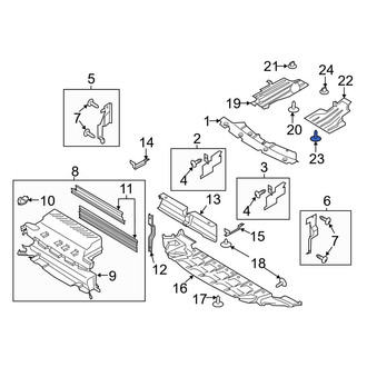 Ford OE - Floor Pan Splash Shield Screw