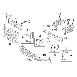 Ford OE - Left Radiator Support Air Deflector Bracket
