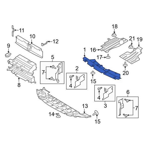 Radiator Support Access Cover