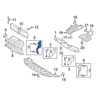 Ford OE - Front Right Lower Radiator Support Air Deflector