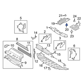 Ford OE - Floor Pan Splash Shield Screw
