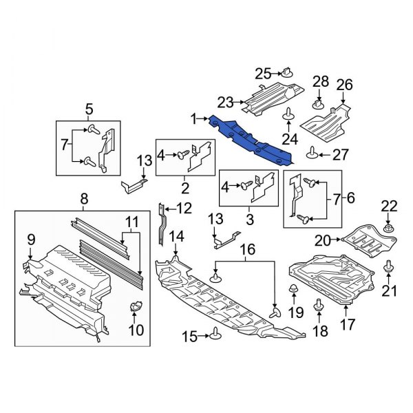 Radiator Support Access Cover