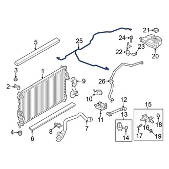 Ford OE - Engine Coolant Overflow Hose