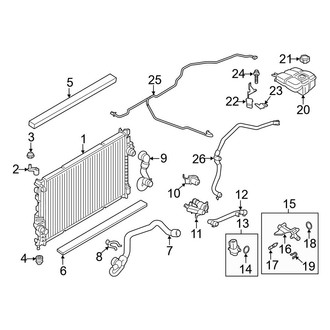Ford OE - Cooling - Radiator & Components (1.6L)