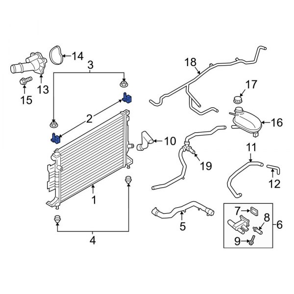 Radiator Mount Bracket