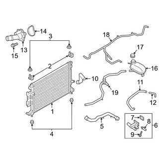 Ford OE - Cooling - Radiator & Components (2.0L)