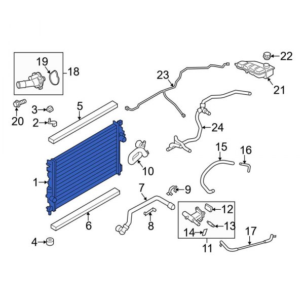 Ford OE CV6Z8005B - Radiator