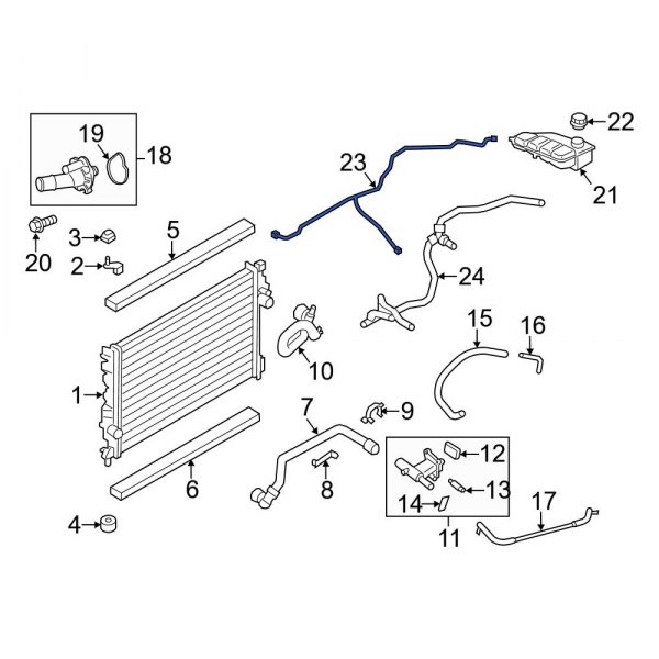 Engine Coolant Reservoir Hose