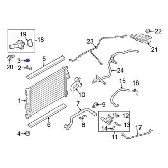 Ford OE - Upper Radiator Insulator