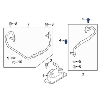Ford OE - Automatic Transmission Oil Cooler Hose Banjo Bolt