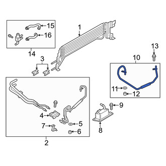 Ford OE - Automatic Transmission Oil Cooler Hose Assembly