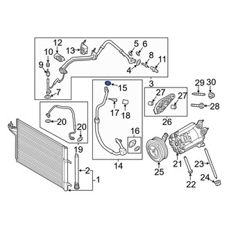 Ford OE - A/C Refrigerant Line Seal Kit