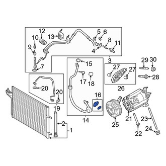 Ford OE - A/C Compressor Seal Kit