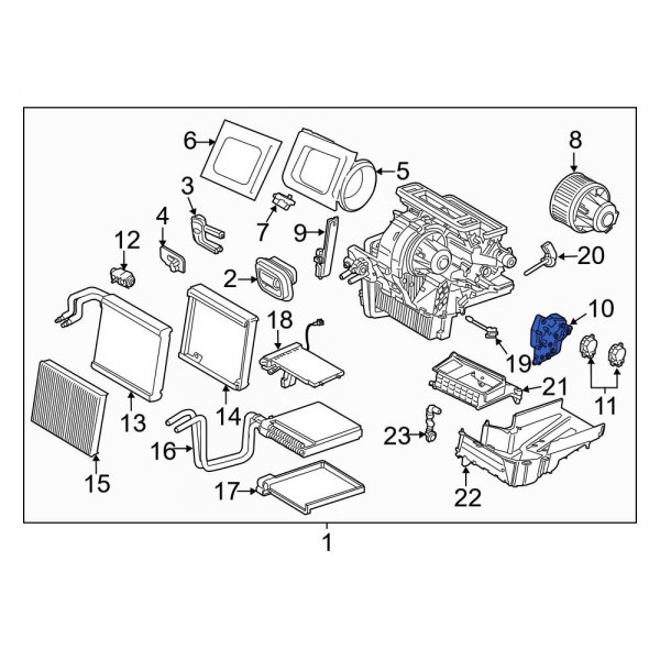 Ford OE DV6Z19788E HVAC Heater Mode Door Lever