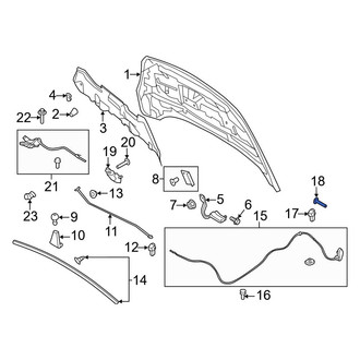 Ford OE - Hood Release Handle Screw