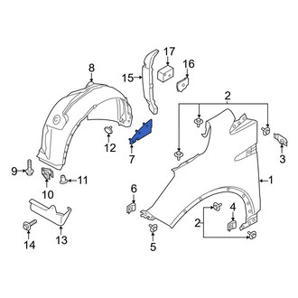 Ford OE - Left Fender Bracket