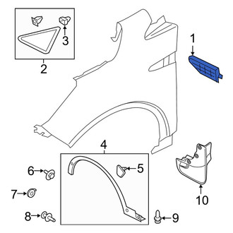 Ford OE - Front Left Fender Insert Emblem