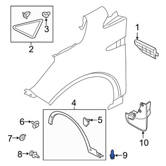 Ford OE - Wheel Arch Molding Clip