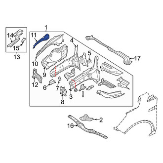 Ford OE - Front Left Inner Fender Apron Reinforcement