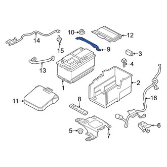 Ford OE - Battery Hold Down