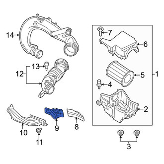 Ford OE - Front Engine Air Intake Hose