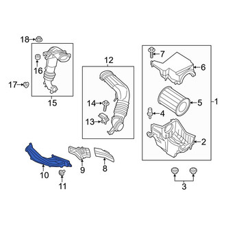 Ford OE - Front Engine Air Intake Hose