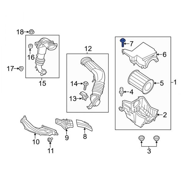 Air Cleaner Cover Bolt