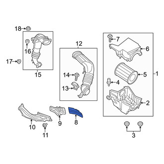 Ford OE - Front Engine Air Intake Hose