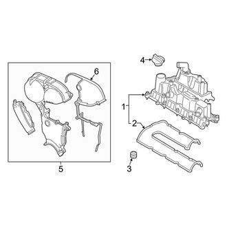 Ford OE - Engine / Transaxle - Valve & Timing Covers (1.6L)
