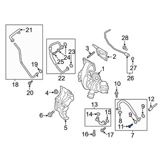 Ford OE - Engine Coolant Thermostat Housing Bolt