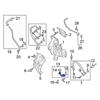 Ford OE - Turbocharger Oil Line