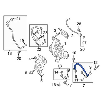 Ford OE - Turbocharger Oil Line