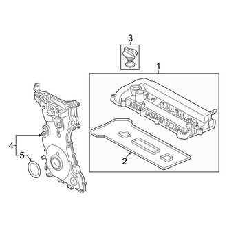 Ford OE - Engine / Transaxle - Valve & Timing Covers (S / SE 2.5L)