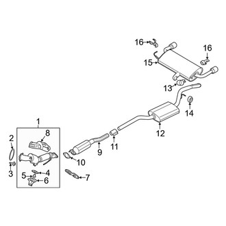Ford OE - Exhaust System - Exhaust Components (1.5L)