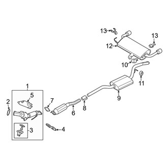 Ford OE - Exhaust System - Exhaust Components (2.0L)
